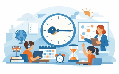 Clases de inglés para niños: horarios
