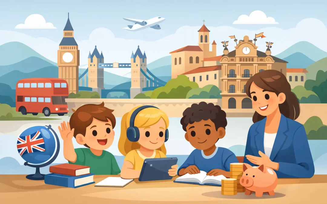 Precios academia inglés niños en Pamplona