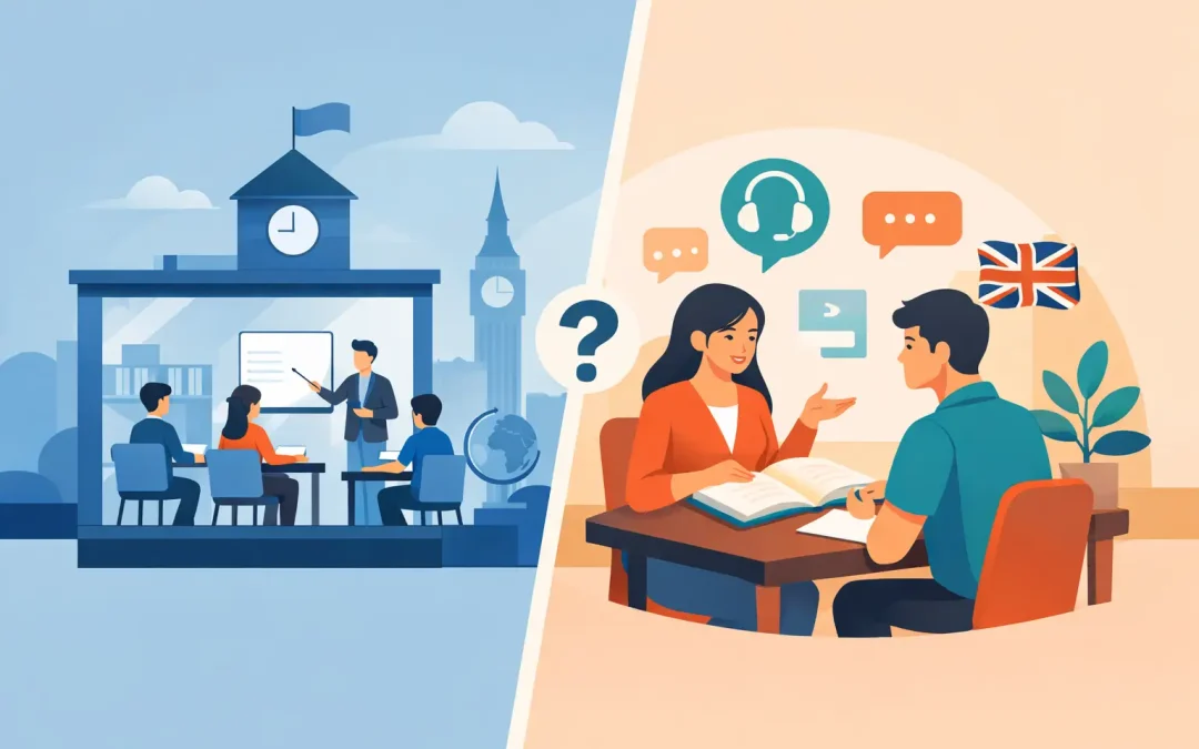 ¿Academia o profesor particular para aprender inglés?