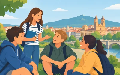 Guía de campamento urbano en inglés en Pamplona